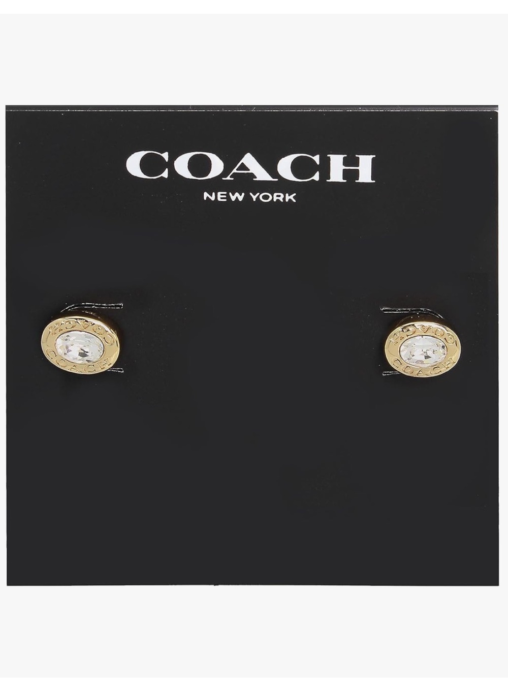 New With Tags Coach Gold Open Circle Stud Earrings